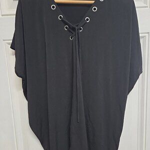 Michael Kors Size XL Black Sleevles Top